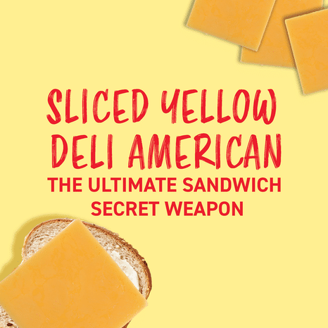 Land O Lakes Yellow Deli American Cheese, Packaged Sliced Cheese, 8oz, 10 Slices