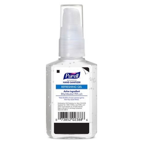 PURELL Advanced Hand Sanitizer Refreshing Gel Pump, Travel Size