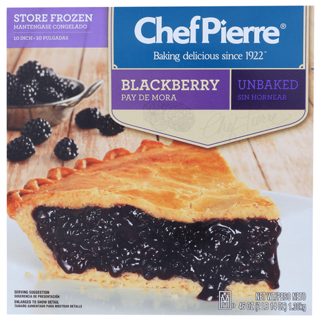 Chef Pierre Unbaked Traditional Blackberry Pie