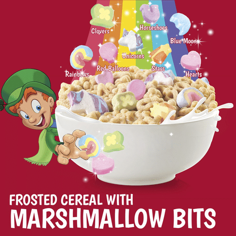 General Mills Lucky Charms with Marshmallows Large Size Cereal