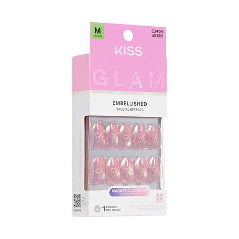 KISS Glam Embellished Crystal M Medium Nalis Pop Gs02x