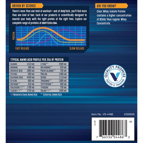 BodyTech Clear Whey Isolate Arctic Frost Supplement