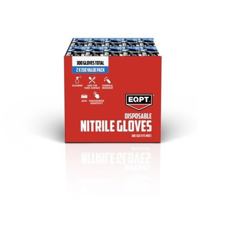 Eqpt Industrial Nitrile Gloves Blue 150 Count 2 Pack