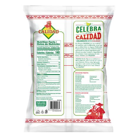 Calidad White Corn Tortilla Chips, 11 Ounce Bag