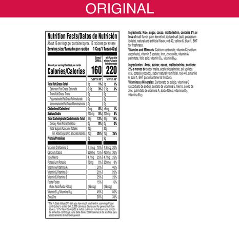 Kellogg's Choco Krispies Breakfast Cereal, 9 Vitamins and Minerals, Kids Snacks, Original, Box (1 Box)