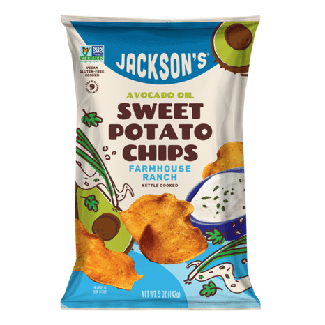 Jackson's Sweet Potato Chips in Avocado Oil, Farmhouse Ranch