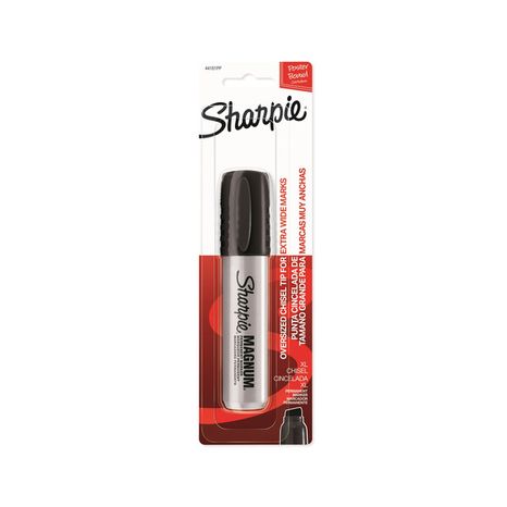 Sharpie Permanent Marker, Professional, Magnum, Chisel Tip, Black