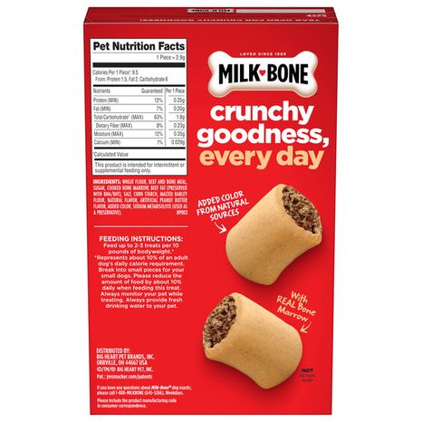 Milk-Bone MaroSnacks Peanut Butter Flavor Dog Treats With Bone Marrow