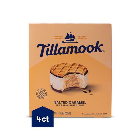 Tillamook Salted Caramel Ice Cream Sandwiches