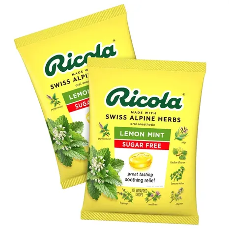 Ricola Sugar Free LemonMint Herb Throat Drops, 210 ct