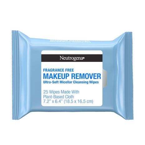 Neutrogena Makeup Remover Wipes & Face Cleansing Towelettes, Fragrance-Free, 25 Ct