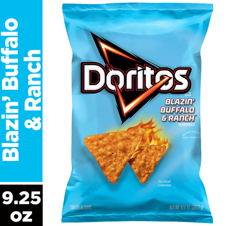 Doritos Tortilla Chips Blazin’ Buffalo & Ranch Flavor
