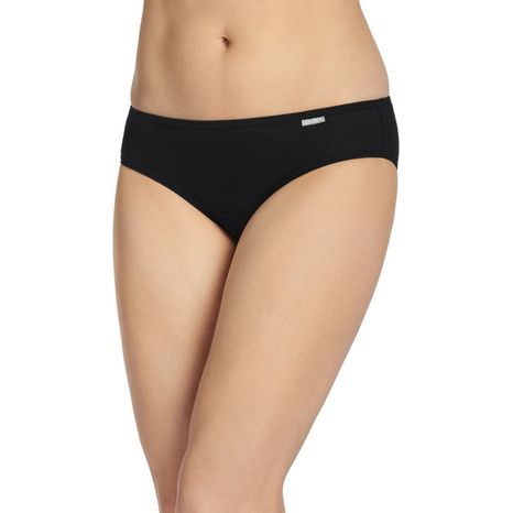 JOCKEY Size 7 Gray Heather, Charcoal Heather & Black Elance Women's Bikini Panty