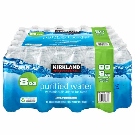 Kirkland Signature Drinking Water, 80 x 8 oz