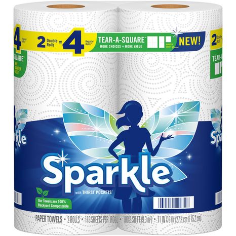 Sparkle Tear-A-Square® Paper Towels
