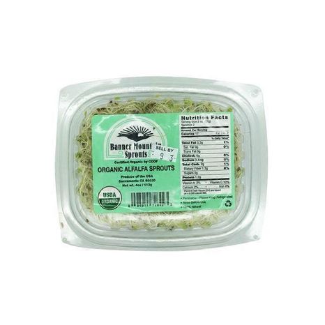 Banner Mountain Sprouts Organic Alfalfa Sprouts