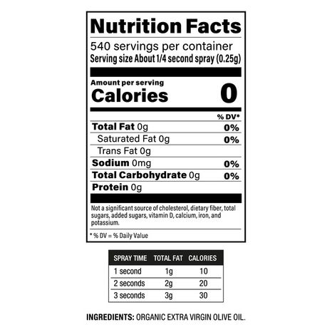 Natural Grocers Brand Product Organic Extra Virgin Olive Oil Spray