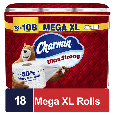 Charmin Toilet Paper Ultra Strong, Mega XL Rolls