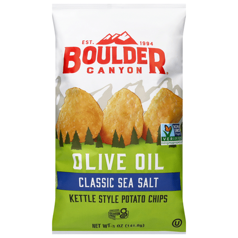 Boulder Canyon Olive Oil Kettle Style Classic Sea Salt Potato Chips