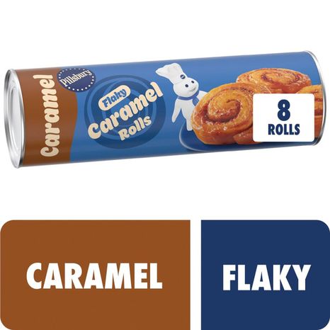 Pillsbury Flaky Caramel Rolls Canned Pastry Dough