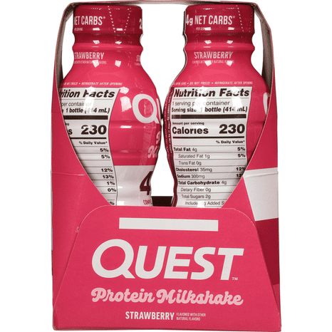 Quest Strawberry Protein Milkshake