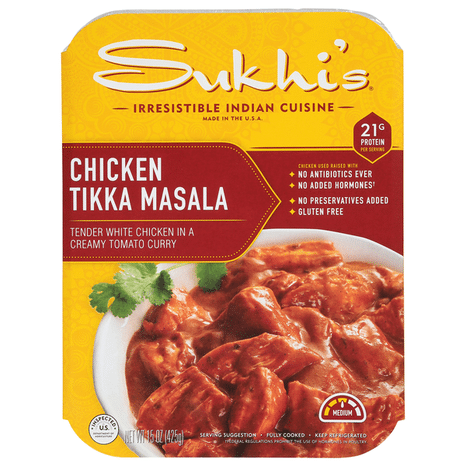 Sukhi's Indian Chicken Tikka Masala Curry Gluten Free Prepared Meal