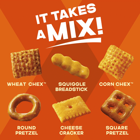 Chex Mix Cheddar Snack Mix Single Serve Snack Bags Multipack