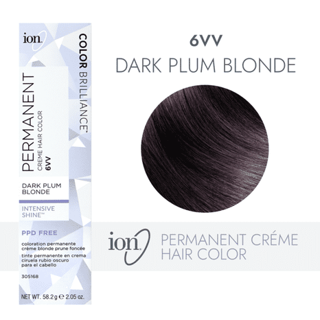 ion Permanent Creme Hair Color - 6VV Dark Plum Blonde