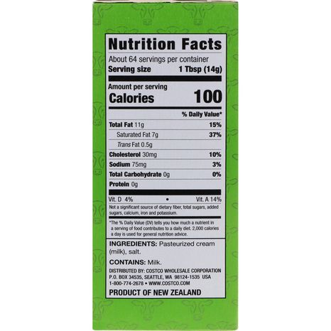 Kirkland Signature Salted Grass-Fed Butter