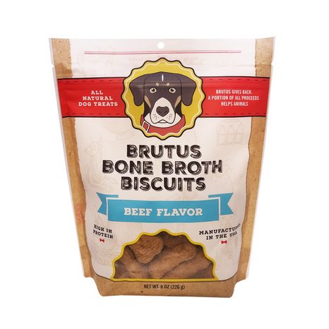 Brutus Bone Broth Beef Favor Biscuits