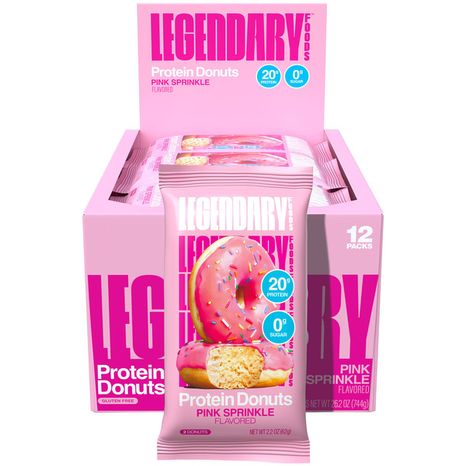 Legendary Foods Pink Sprinkle Flavored Protein Donuts