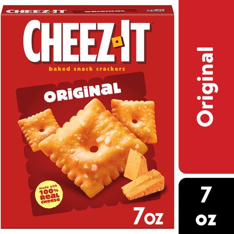 Cheez-It Original Cheese Crackers, Baked Snack Crackers, 7 oz
