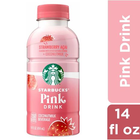 Starbucks Coconutmilk Beverage, Pink Drink, Strawberry Acai
