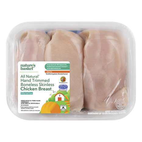 Nature’s Basket Skinless All Natural Boneless Chicken Breast
