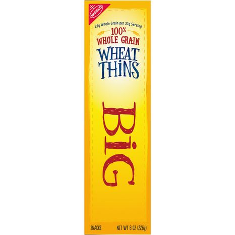 WHEAT THINS Big Snacks, Whole Grain Wheat Crackers, Snack Crackers 8 oz