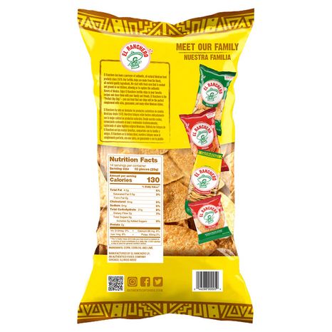 El Ranchero Unsalted Tortilla Chips