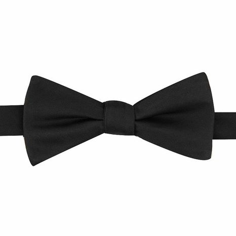 Bespoke Apothecary Men's Pre-Tied Bow Tie - Black Sateen