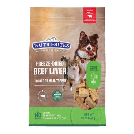 NutriBites Freeze Dried Beef Liver Dog & Cat Treats