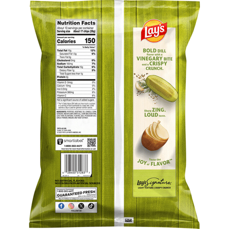 Lay's Potato Chips Dill Pickle
