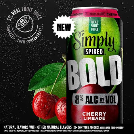 Simply Spiked Bold Cherry Limeade Bold Cherry Limeade Spiked Beverage 8% ABV