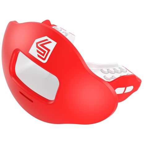Shock Doctor Max AirFlow 2.0 Convertible Lip Guard - Red & White