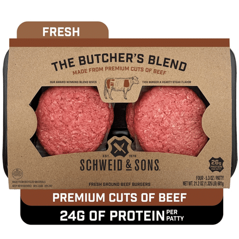 Schweid & Sons Butcher's Blend, Beef Burgers