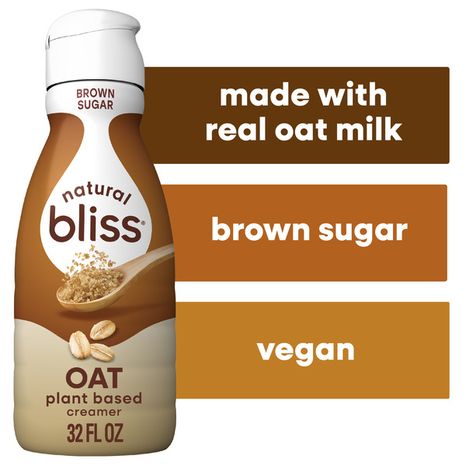 Coffee mate natural bliss Plant Based Brown Sugar Flavored Oat Creamer Liquid