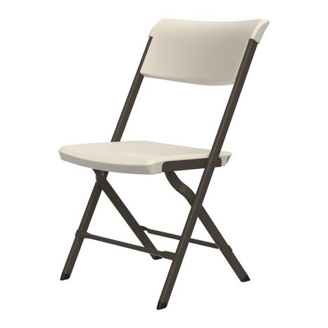 Lifetime Products Bypass Frame Commercial Folding Chair - Almond