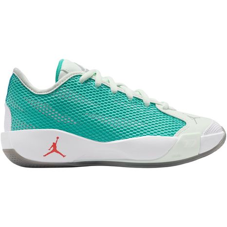 Jordan Kids' Grade School Luka .77 'Love Letter' Basketball Shoes, Size 4 Medium/B - Barely Green/Barely Green-Washed Teal-Chile Red-LT Smoke Grey-Iron Grey