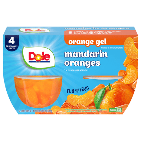 Dole Mandarin Oranges, Orange Gel