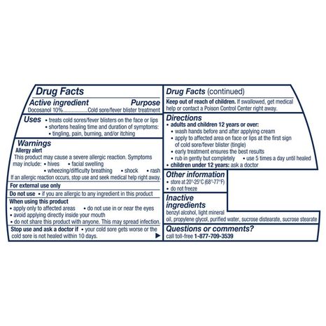 Abreva 10% Docosanol Cold Sore Treatment