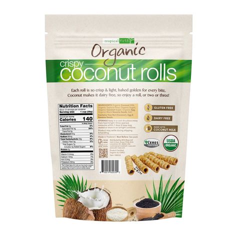 Tropical Fields Crispy Coconut Organic Rolls