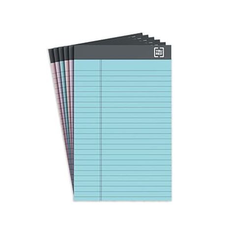 TRU RED TR57356 5" x 8" Narrow Ruled Pastels Notepads 50 Sheets Per Pad