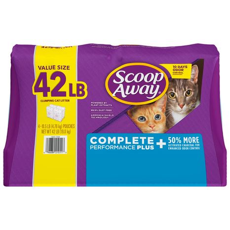 Scoop Away Complete Performance Plus Clumping Cat Litter, Scented, Activated Charcoal